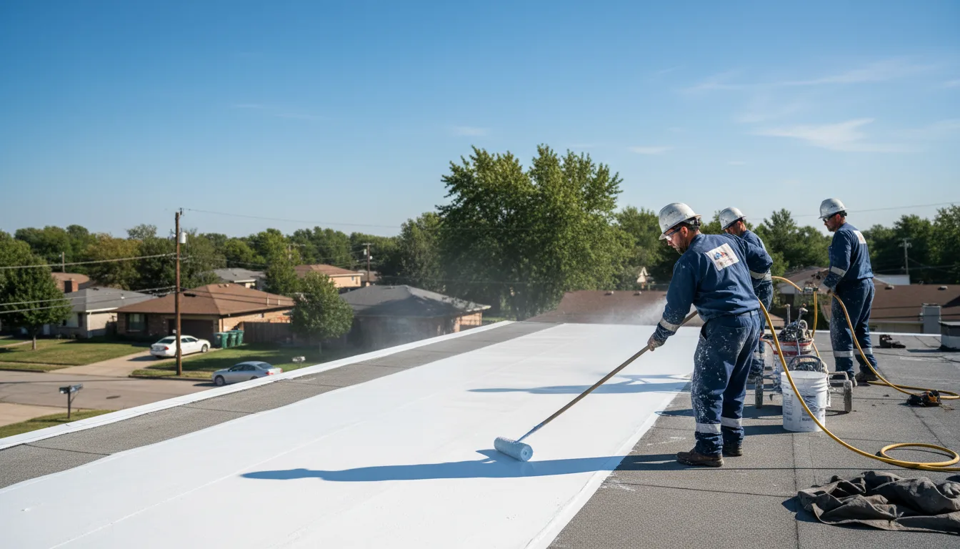 Commercial roof coating in Larslan, MT near me